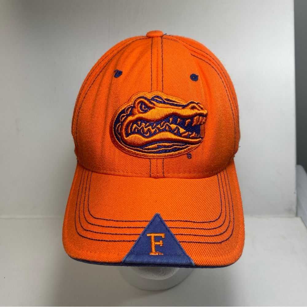 Florida Gators zephyr The Z Hat Stretch Fit 7.5 L/XL Orange Embroidered Collage